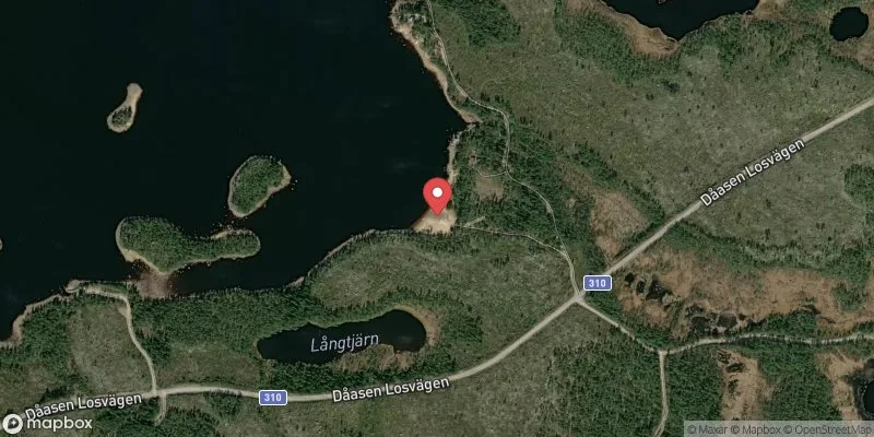 Satellitbild över Härnsandsviken, Dåasen, Los i Ljusdal