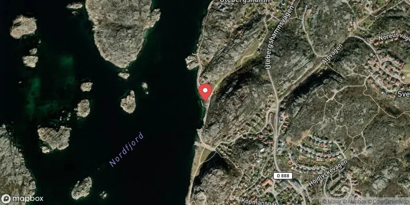 Satellitbild över Hästedalen, Hunnebostrand i Sotenäs