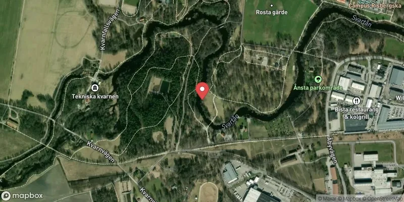 Satellitbild över Hästhagens bryggbad i Örebro
