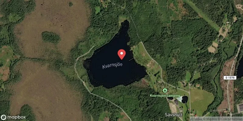 Satellitbild över Hästösjön i Tranemo