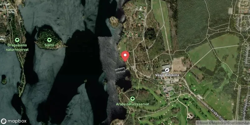 Satellitbild över Helgasjön, Araby i Växjö