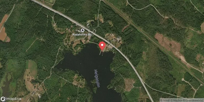 Satellitbild över Helgasjön, Hjortsjöbadet i Värnamo