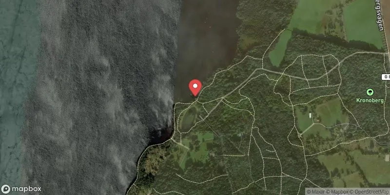 Satellitbild över Helgasjön, Pene badplats i Växjö