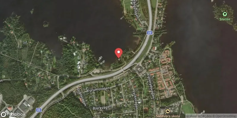 Satellitbild över Helgasjön, Sandsbro i Växjö
