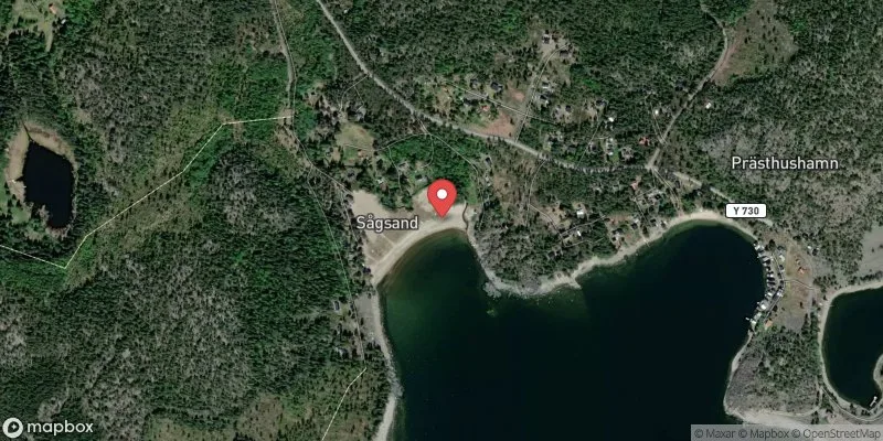 Satellitbild över Hemsön, Sågsands badplats i Härnösand