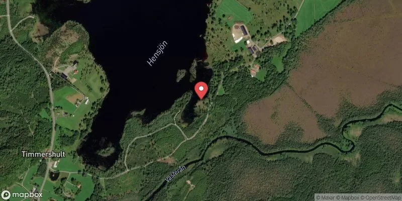 Satellitbild över Hensnäsbadet i Gislaved