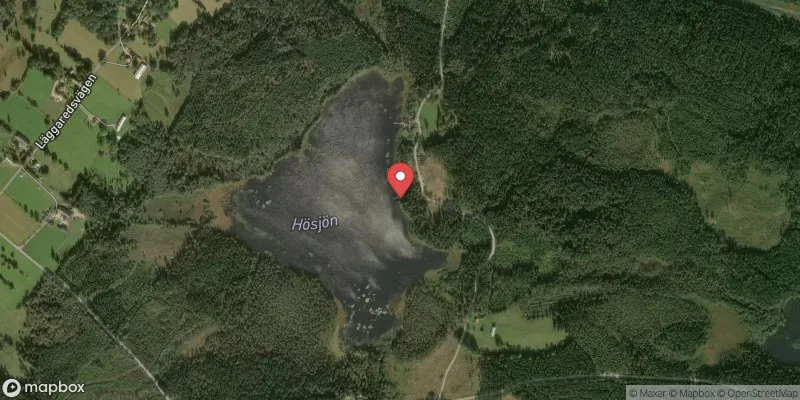 Satellitbild över Hillared, Hösjön i Svenljunga