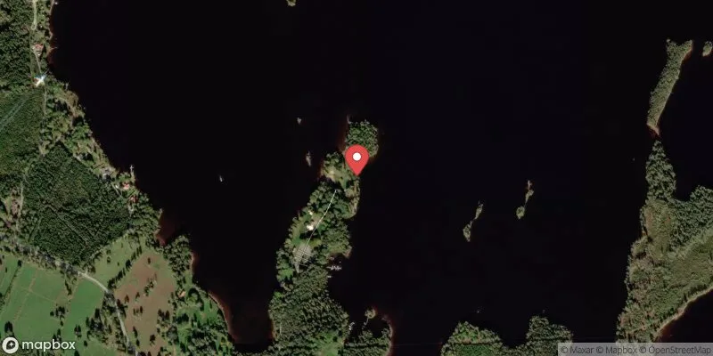 Satellitbild över Hindsen, Näsudden Ö i Värnamo