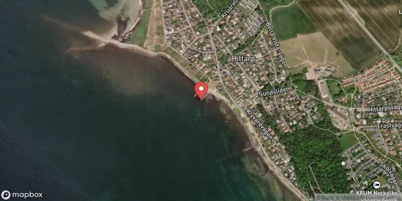 Satellitbild över Hittarp i Helsingborg