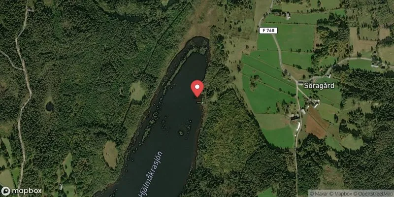 Satellitbild över Hjälmåkrasjön, Fröderyd i Vetlanda