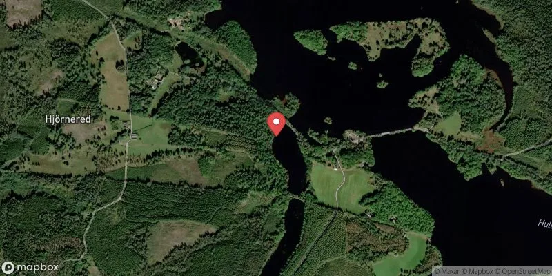 Satellitbild över Hjörneredssjön i Laholm