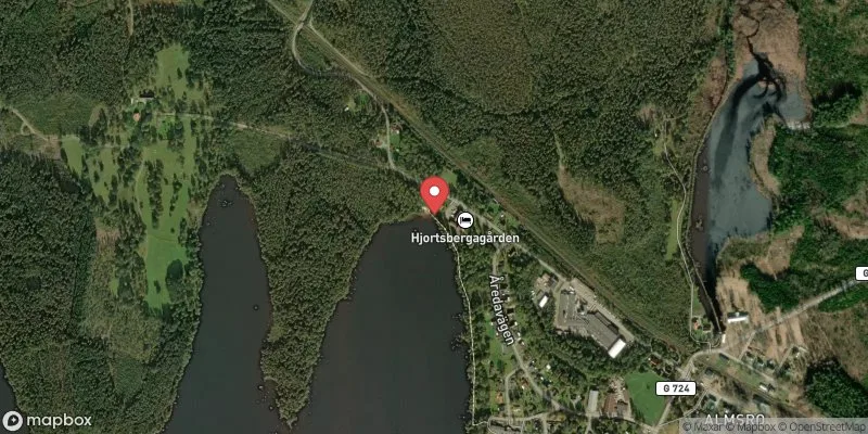 Satellitbild över Hjortsberga i Alvesta