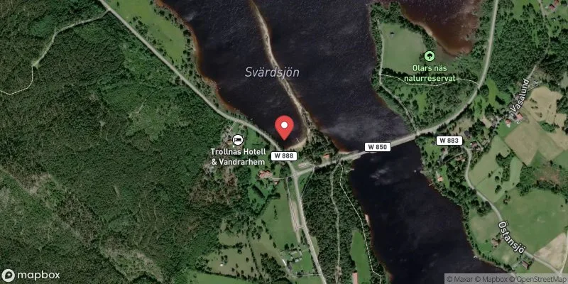 Satellitbild över Höganäs,Svärdsjö i Falun