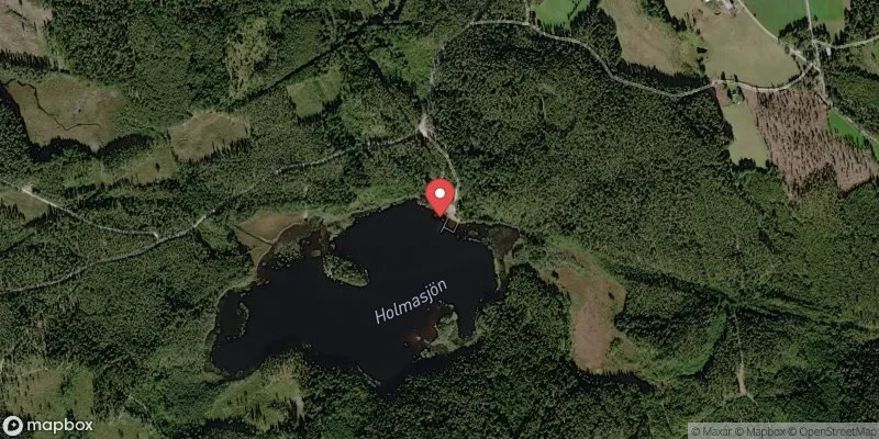Satellitbild över Holmasjön, Holsby i Vetlanda
