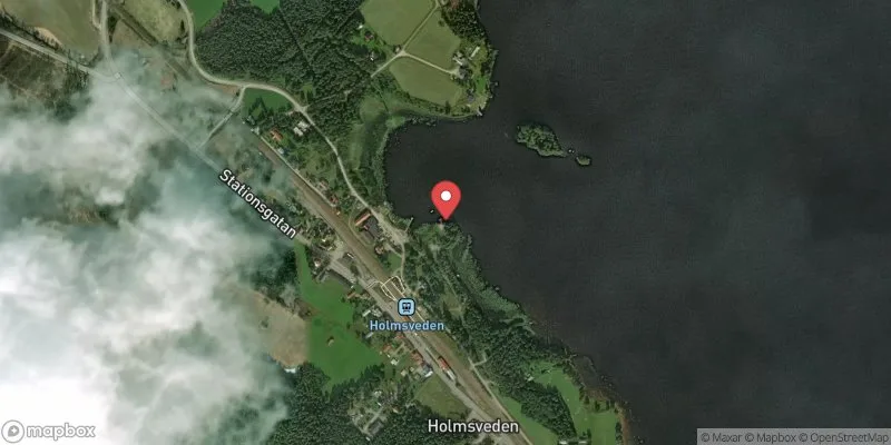 Satellitbild över Holmsveden, Härnebobadet i Söderhamn