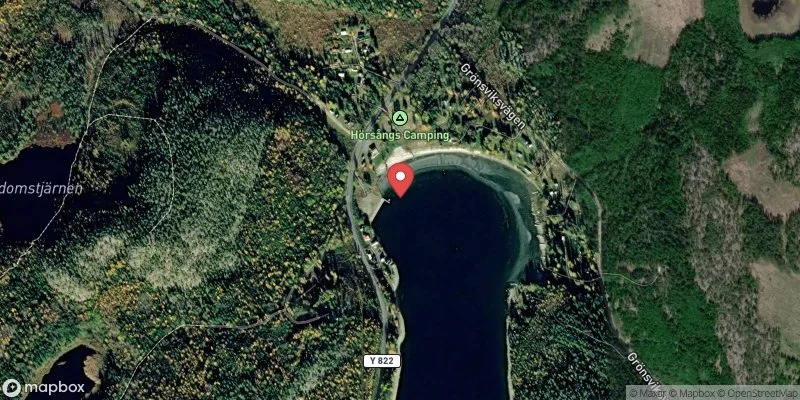 Satellitbild över Hörsångs havsbad i Kramfors