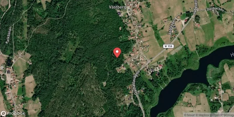 Satellitbild över Hosjön, Backa i Rättvik