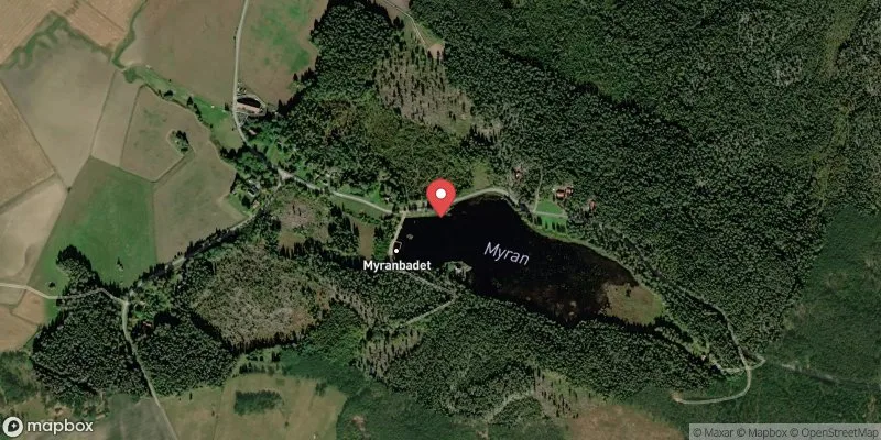Satellitbild över Huddunge, Myrsjöbadet i Heby