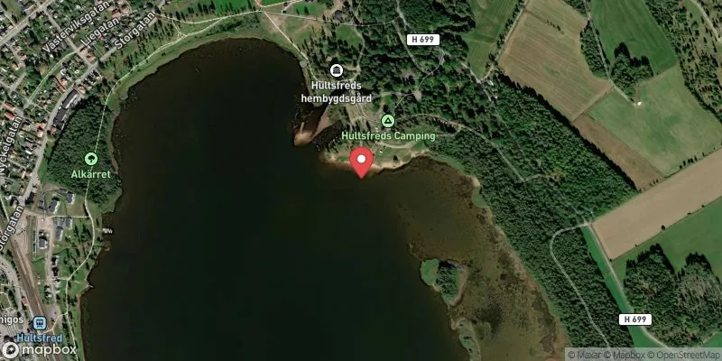 Satellitbild över Hulingen, Hultsfred i Hultsfred