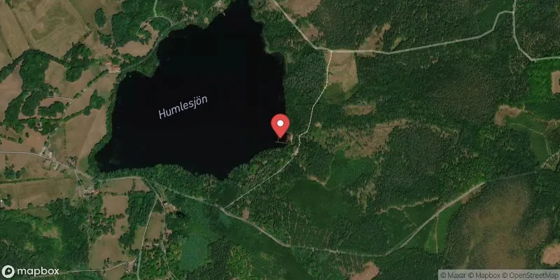 Satellitbild över Humlesjön i Hässleholm