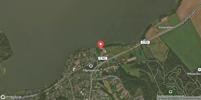 Satellitbild över Hunnerydsbadet i Jönköping