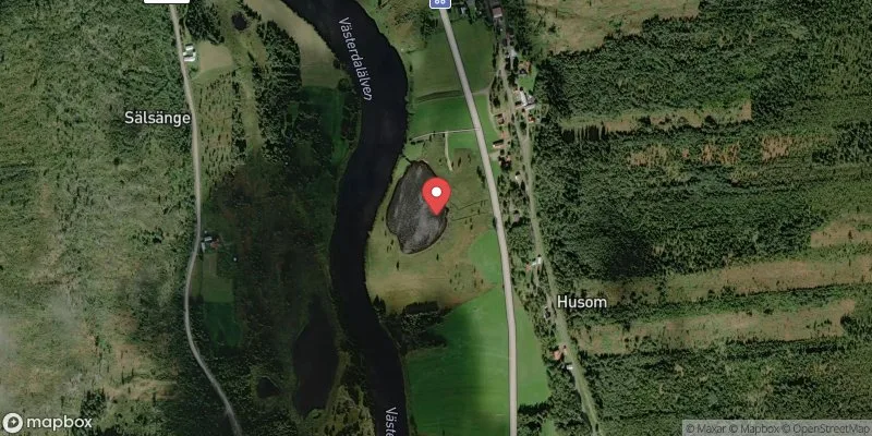 Satellitbild över Hustjärn i Malung