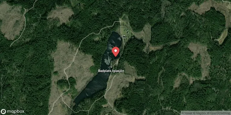 Satellitbild över Iglasjön i Torsås