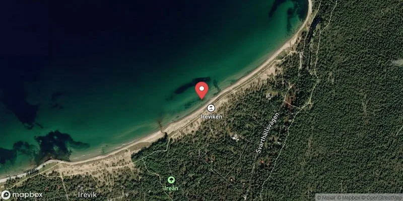 Satellitbild över Ihreviken i Gotland