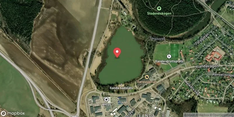 Satellitbild över Ilandatjärn i Karlstad