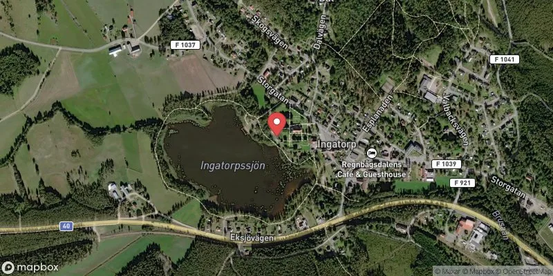 Satellitbild över Ingatorpssjön i Eksjö