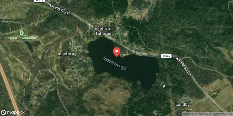 Satellitbild över Ingetorpssjön i Kungälv