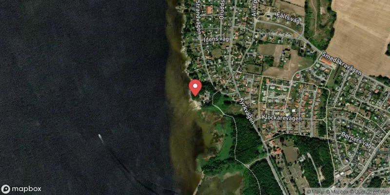 Satellitbild över Ivösjön, Korsholmen i Bromölla
