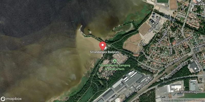 Satellitbild över Ivösjön, Strandängen i Bromölla