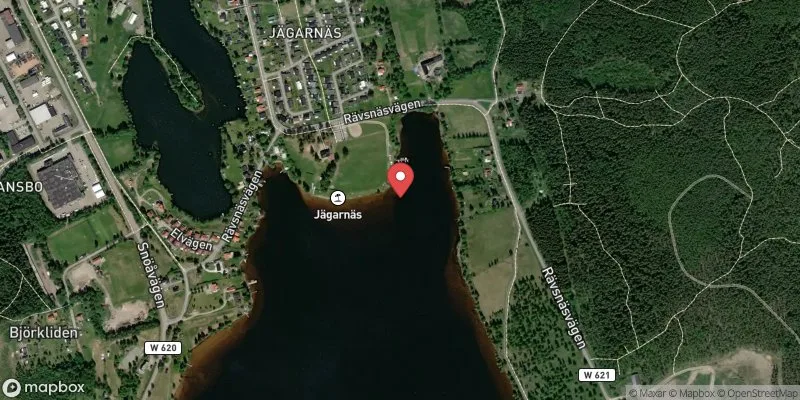 Satellitbild över Jägarnäs i Ludvika