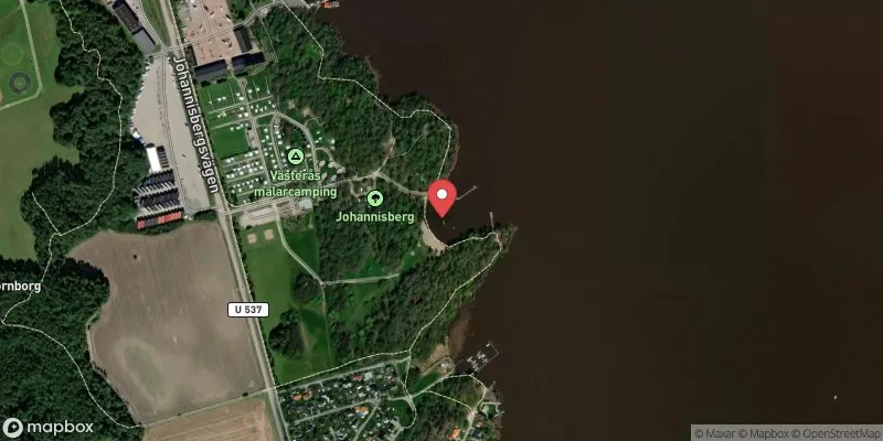 Satellitbild över Johannisberg, Badviken i Västerås