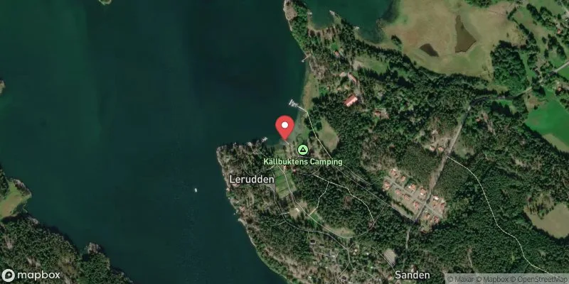 Satellitbild över Källbukten i Söderköping