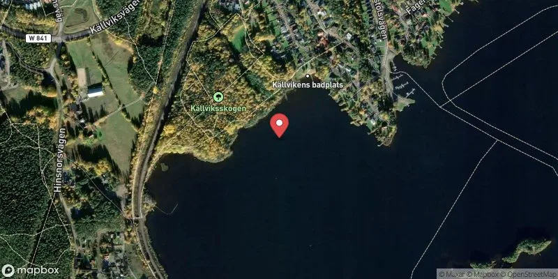 Satellitbild över Källviken,Falun i Falun
