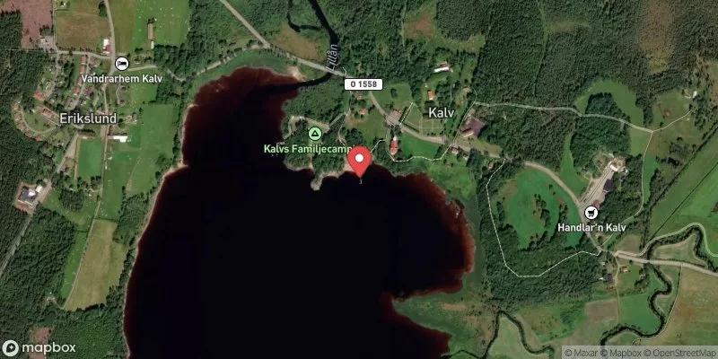 Satellitbild över Kalv, Kalvsjön i Svenljunga