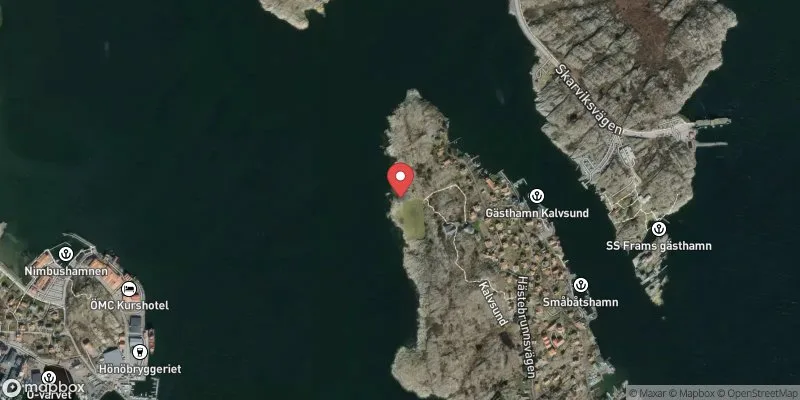 Satellitbild över Kalvsund, Körrgårn i Öckerö