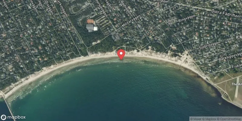 Satellitbild över Kämpinge strandbad i Vellinge