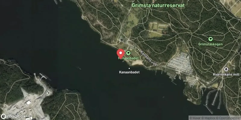 Satellitbild över Kanaanbadet V, Mälaren i Stockholm