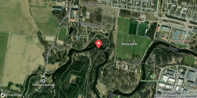 Satellitbild över Karlslunds Tegelbad i Örebro