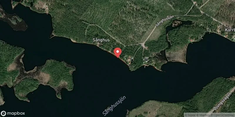 Satellitbild över Kärrbacken, Sånghussjön,Färila i Ljusdal
