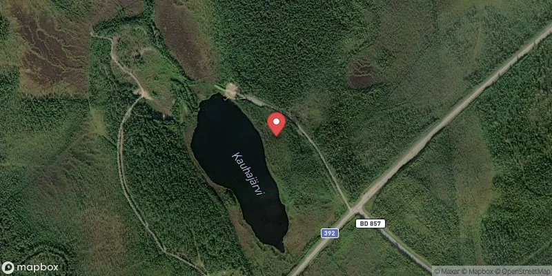 Satellitbild över Kauhajärvi i Pajala