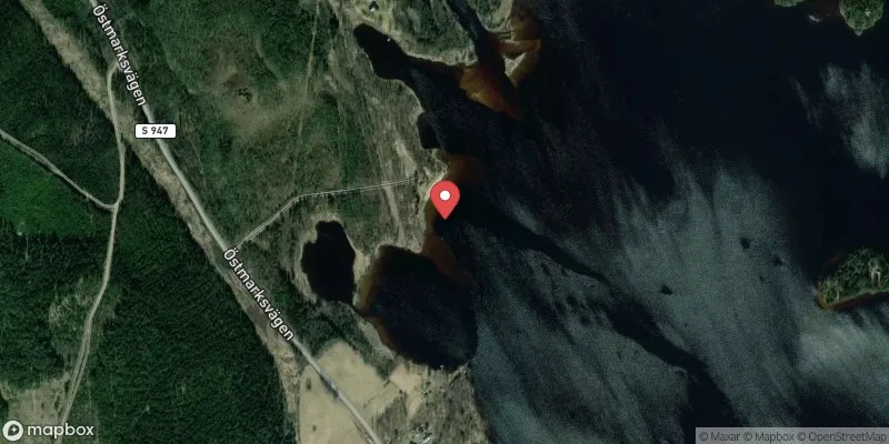 Satellitbild över Kläggen Vallviken i Torsby