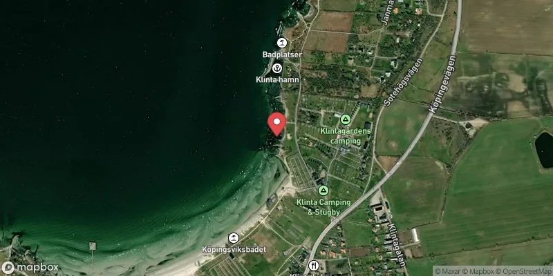 Satellitbild över Klinta bodar i Borgholm