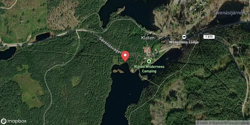 Satellitbild över Klotenbadet i Lindesberg