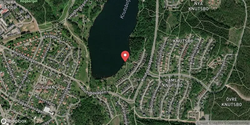 Satellitbild över Knutsbotjärnen i Ludvika