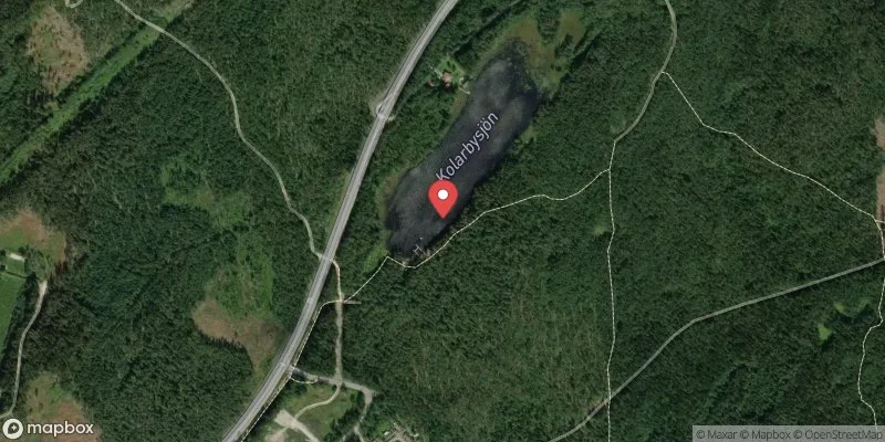 Satellitbild över Kolarbysjön i Fagersta