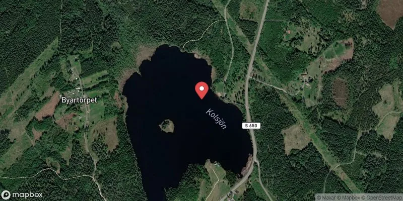 Satellitbild över Kolsjön i Arvika